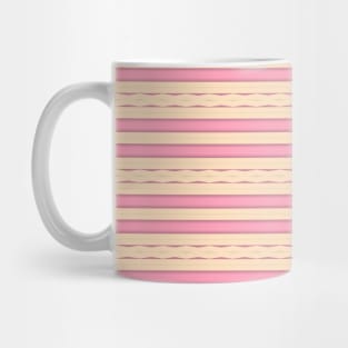 Pink Horizontal Lines Mug